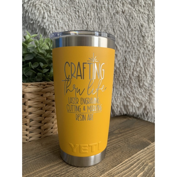 Yeti Laser Engraved Tumbler